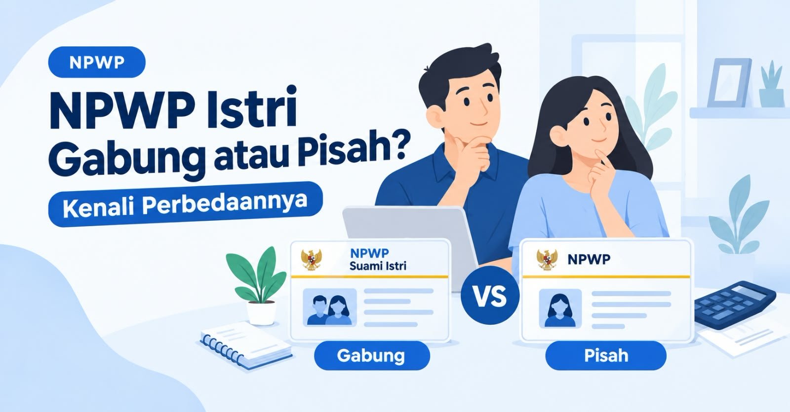 npwp istri gabung atau pisah